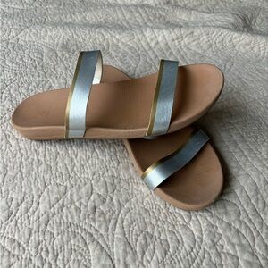 Shade & Shore Silver/Gold Sandals